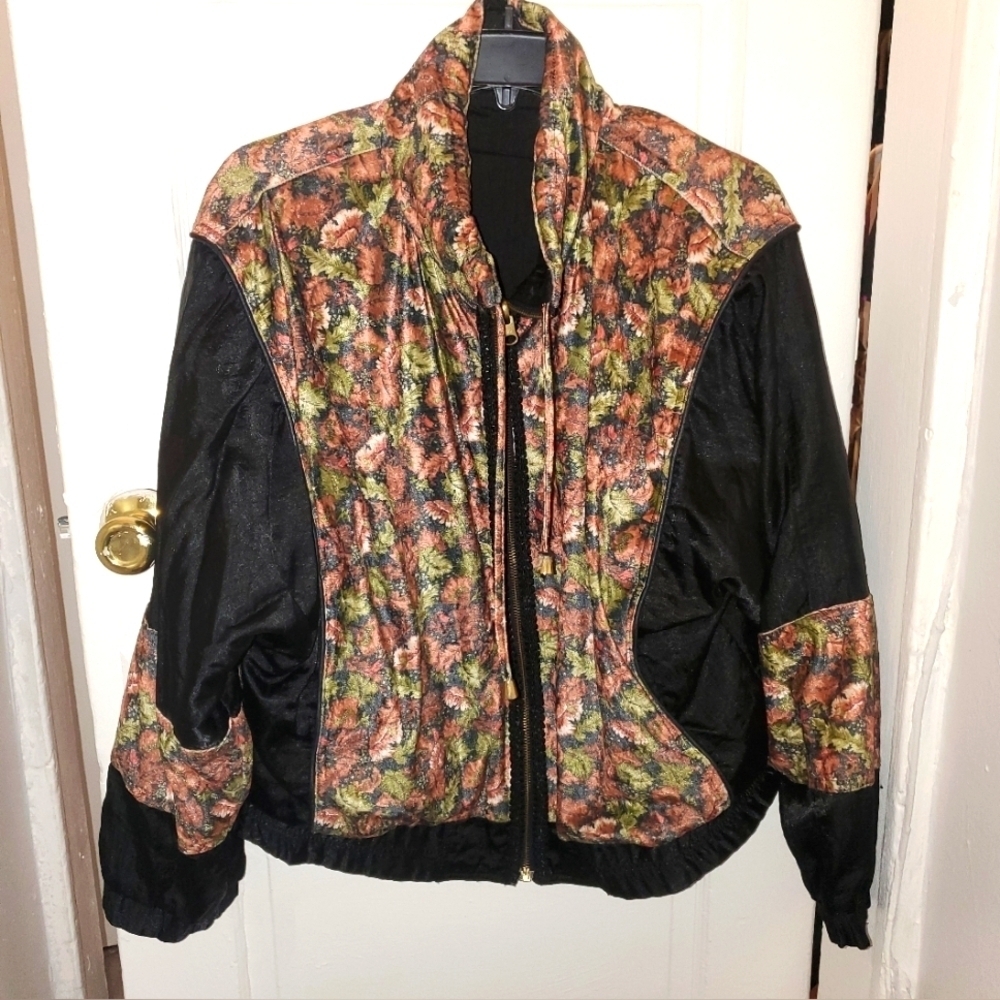 Reversible Floral Bomber Jacket